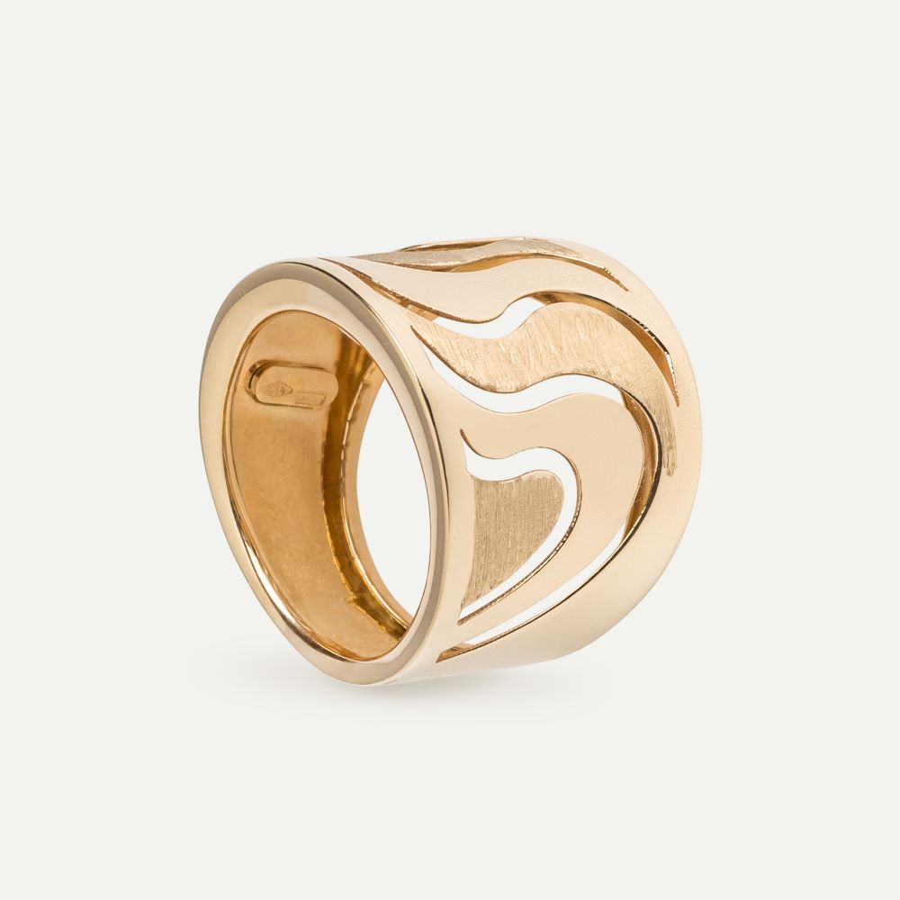 GOLD WAVED RING